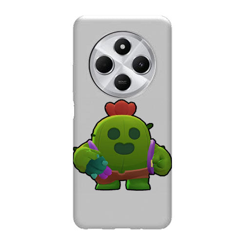 Coque pour Xiaomi Redmi 14C Brawl Stars Spike Cactus | Housse silicone, Protection optimale - Motif Jeux video Gaming